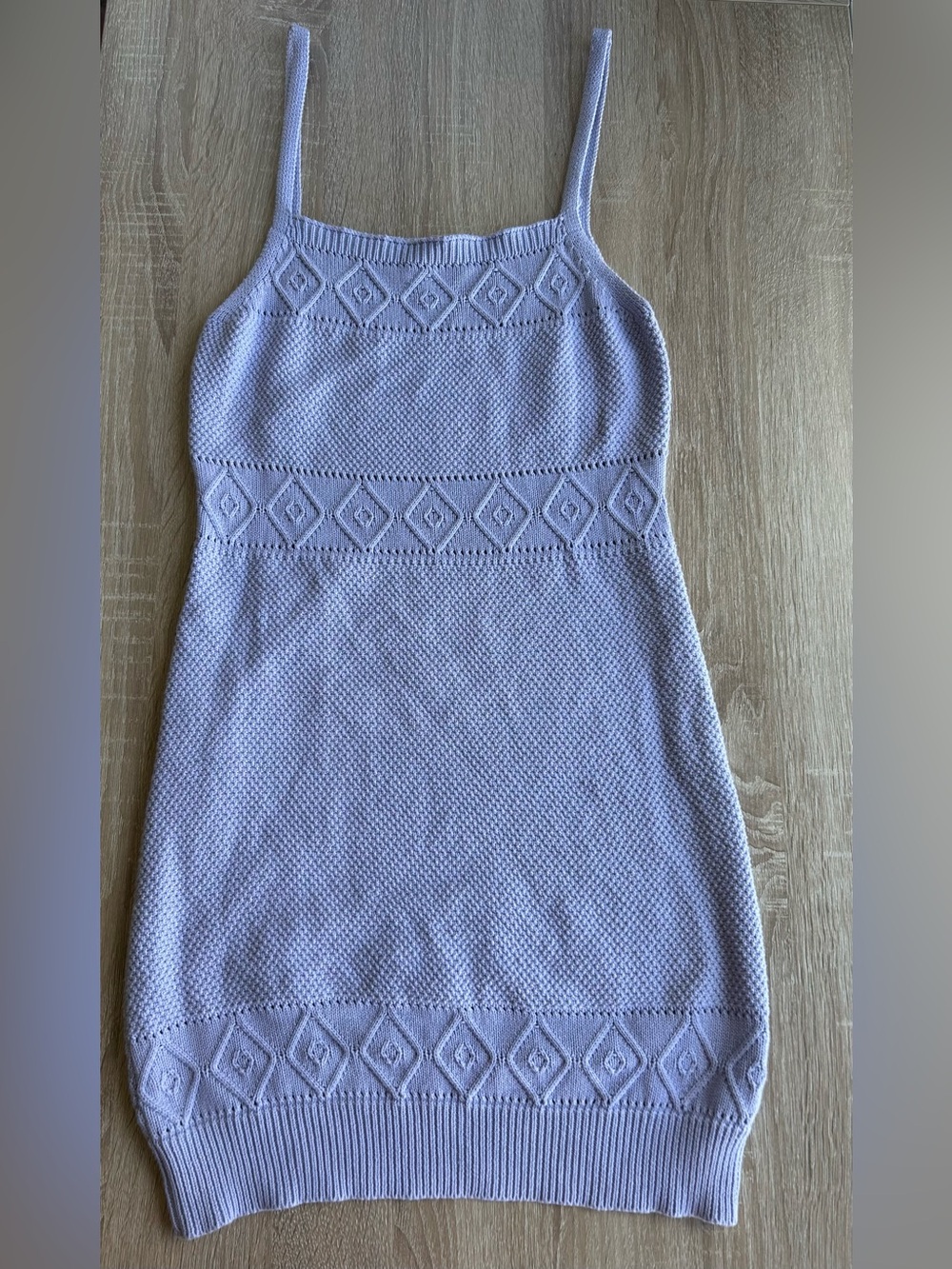 Seven Wonders Rose Knit Mini Dress in Lilac M Medium 6 REVOLVE Crochet